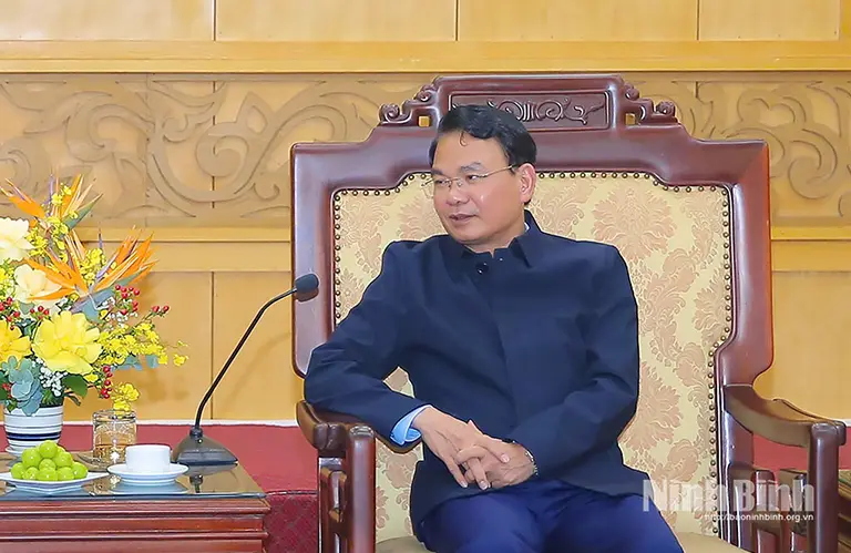 Đồng chí Bí thư Tỉnh ủy Đặng Xuân Phong tiếp xã giao lãnh đạo Công ty TNHH Aeon Việt Nam