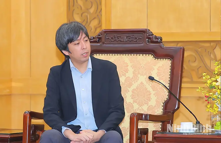 Đồng chí Bí thư Tỉnh ủy Đặng Xuân Phong tiếp xã giao lãnh đạo Công ty TNHH Aeon Việt Nam